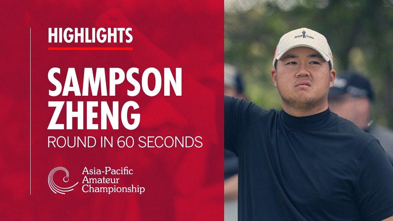 Sampson Zheng with the Amateur Course Record at Royal Melbourne | #AAC2023