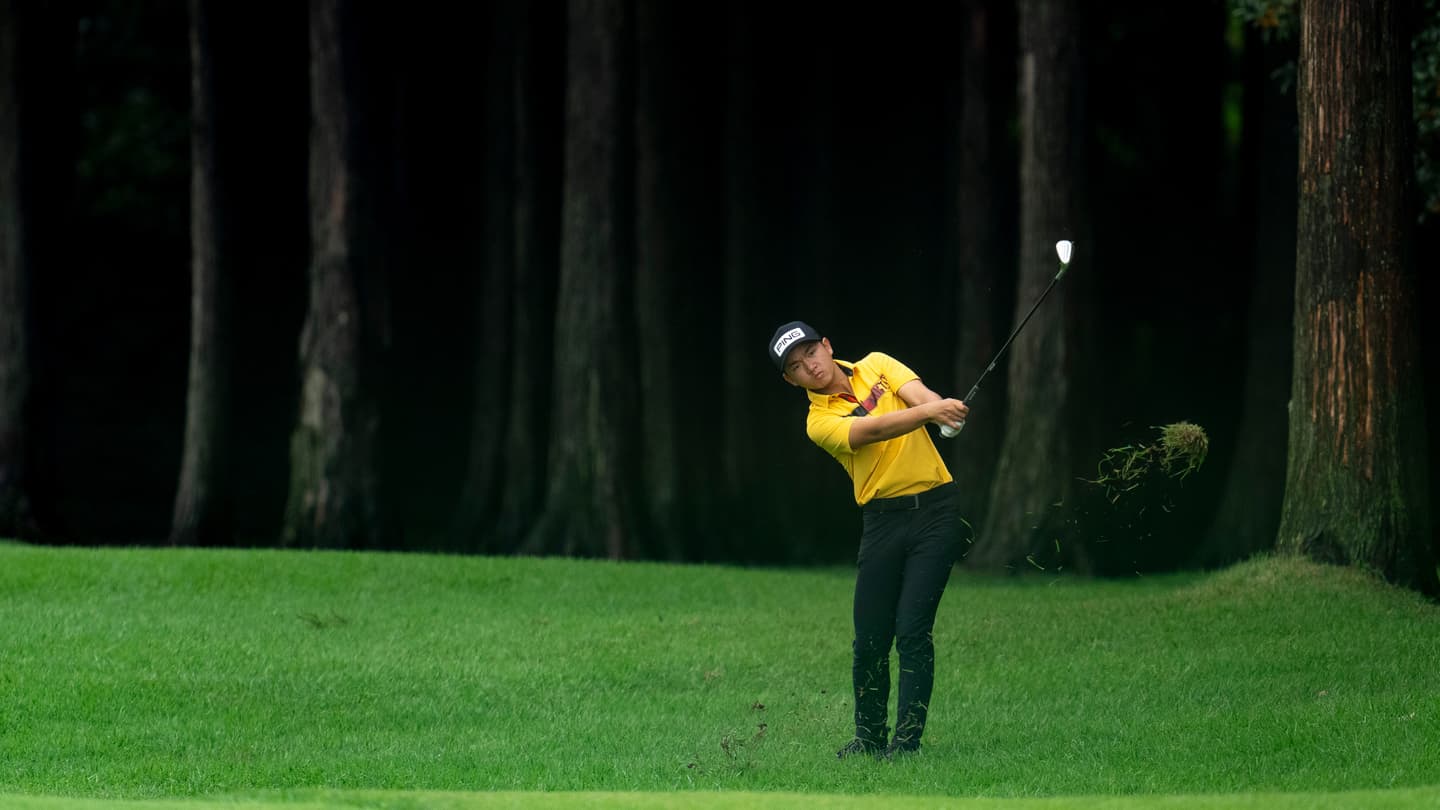 Anh Minh Nguyen of Vietnam during the final round of the 2024 AAC in Gotemba, Japan
