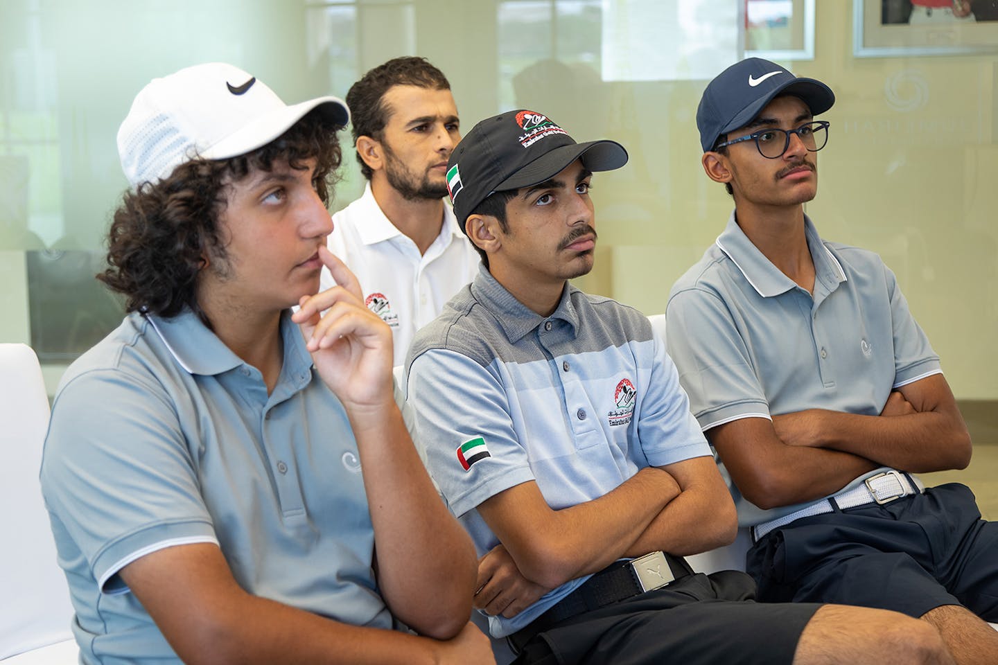 AAC Academy participants in Dubai look on as instructors review Amata Spring Country Club, site of the 2022 AAC