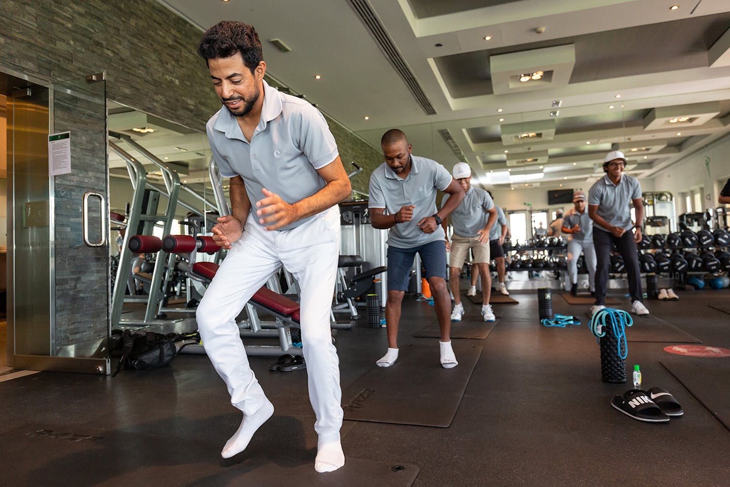 AAC Academy participants work on fitness in Dubai
