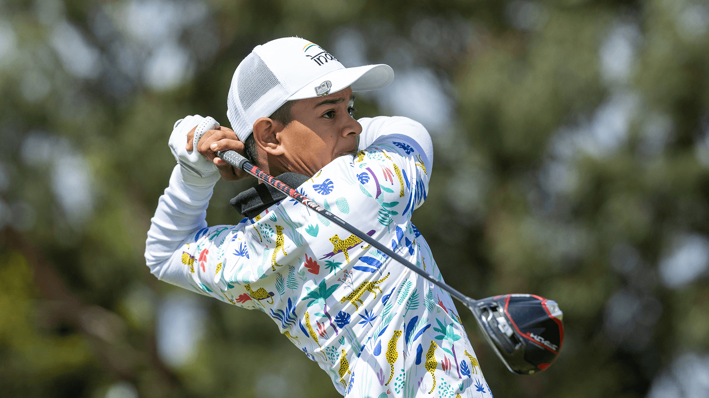 Kartik Singh is the youngest player in the field this week