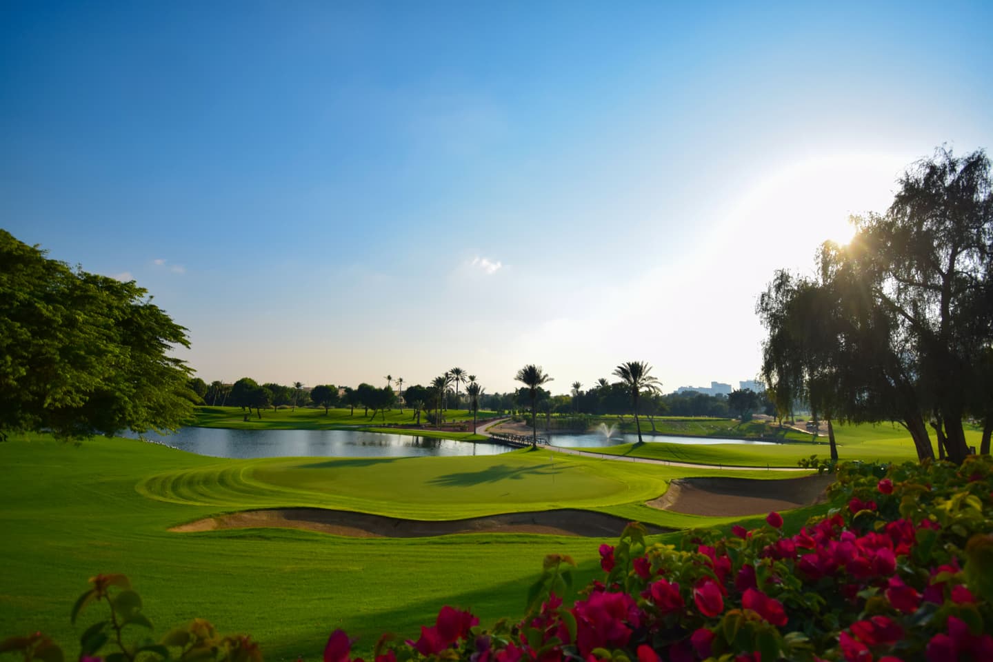 Hole 7 of the Emirates Golf Club Majlis Course
