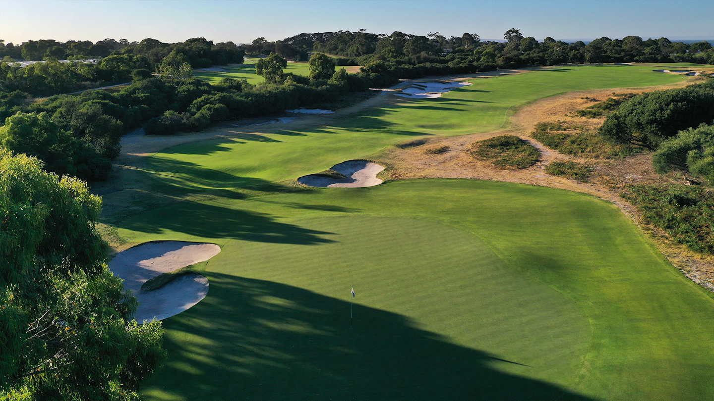 Aerial Shot of Royal Melbourne Golf Club