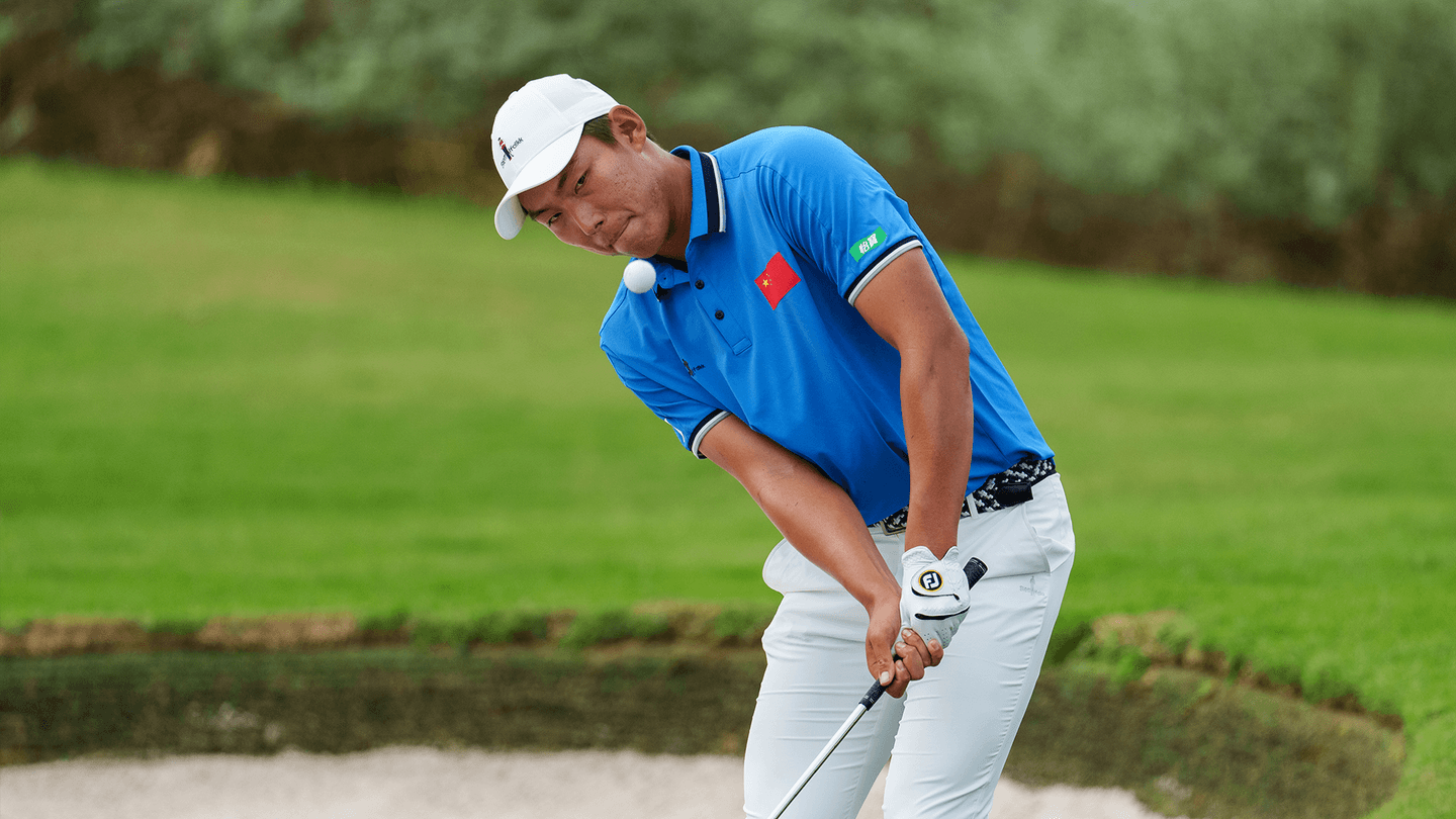 Bo Jin of China in Round One of AAC 2022