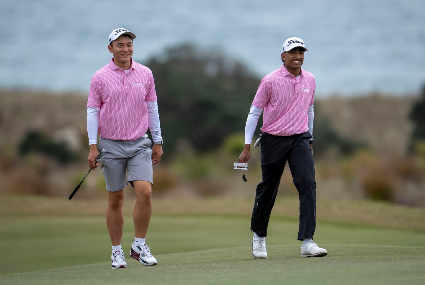 Ryan Xie and Ishaan Shah of New Zealand ahead of the 2026 Asia-Pacific Amateur Championship